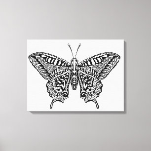 Stijlvlinder 16 canvas afdruk