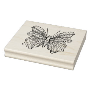 Stijlvlinder 3 rubberstempel
