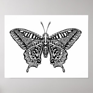 Stijlvlinder 4 poster
