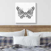 Stijlvlinder 6 canvas afdruk (Insitu (Slaapkamer))