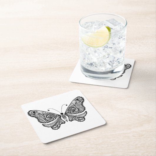 Stijlvlinder Kartonnen Onderzetters (Insitu)