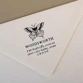 Stijlvlinder Klassiek retouradres Rubberstempel