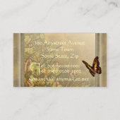 Stijlvlinderbeeldschermkaart Visitekaartje (Achterkant)