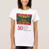 Stijlvol 2024 GRENADA 50e Jubileum Independence T-shirt (Voorkant)