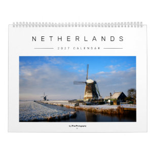 Stijlvol 2027 Nederlandse winterlandschap & foto Kalender