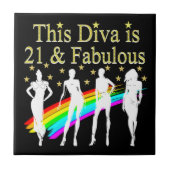 STIJLVOL 21 & FANTASTISCH MODE QUEEN DESIGN TEGELTJE (Voorkant)