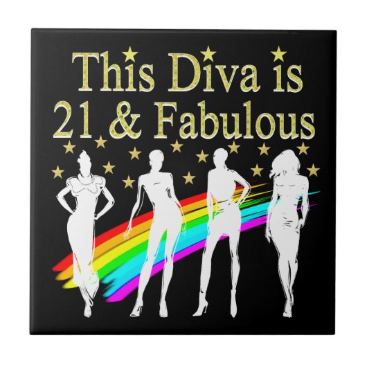 STIJLVOL 21 & FANTASTISCH MODE QUEEN DESIGN TEGELTJE (Voorkant)