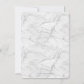 STIJLVOL 40E verjaardagsfeest UITNODIGEN zilveren Kaart (Achterkant)