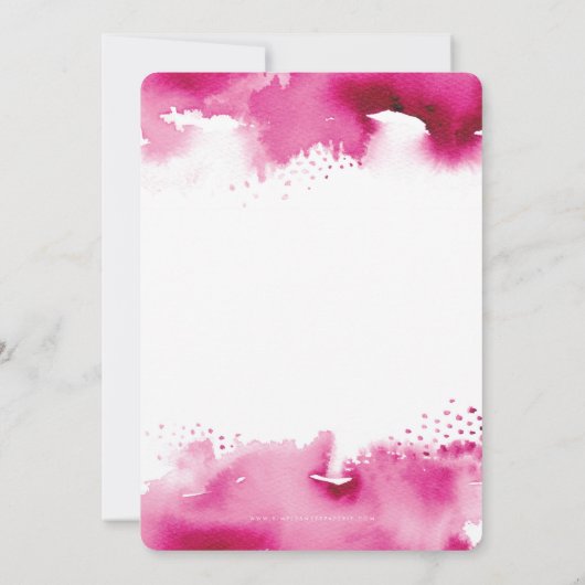 STIJLVOL 40E verjaardagsfeestje UITNODIGEN waterve Kaart (Achterkant)