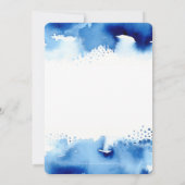 STIJLVOL 40E verjaardagsfeestje UITNODIGEN waterve Kaart (Achterkant)