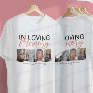 Stijlvol 4 foto herdenkings T-shirt