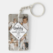 Stijlvol 4 fotocollage | Neen 1 Papa Sleutelhanger (achterkant)