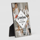 Stijlvol 4 fotocollage | Nr. 1 Grandma Plaque Fotoplaat (Zijkant)