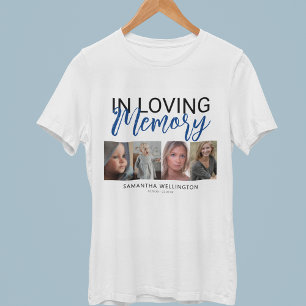 Stijlvol 4 foto's herdenkings T-shirt