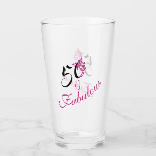 Stijlvol 50 en Fabulous Pink and Black Glas (Achterkant)