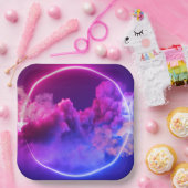 Stijlvol 9" Vierkant Papier Bord met een Twist (Feest)