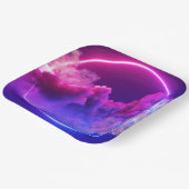 Stijlvol 9" Vierkant Papier Bord met een Twist (Gebogen)