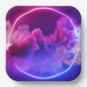 Stijlvol 9" Vierkant Papier Bord met een Twist (Voorkant)