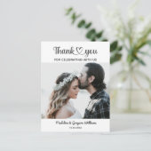 Stijlvol aangepast aangepast Romantisch huwelijk Briefkaart (Staand voorkant)