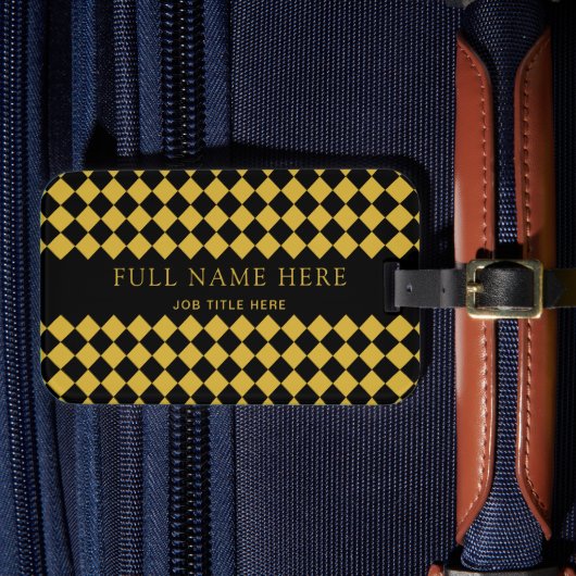 Stijlvol aangepast Bagagelabel voor professionals (Voorkant Insitu 4)