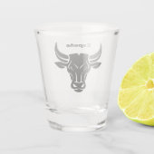 Stijlvol, aangepast tekstglas voor bulkgebruik shot glas (Achterkant)