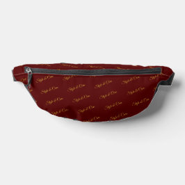 Stijlvol aangepast tekstpatroon modern maroon heuptasje