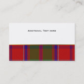 Stijlvol aangepast Visitekaartje voor Clan Grant P (Achterkant)