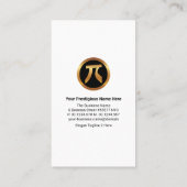 Stijlvol aantal graffiti Border Wiskunde Statistis Visitekaartje (Achterkant)