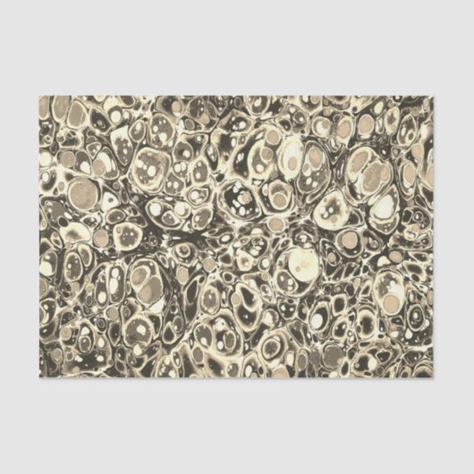 Stijlvol Abstract beige geelbruin marmeren patroon Tissuepapier (Voorkant)