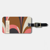 Stijlvol Abstract eigentijds elegant persoonlijk Bagagelabel (Voorkant horizontaal)