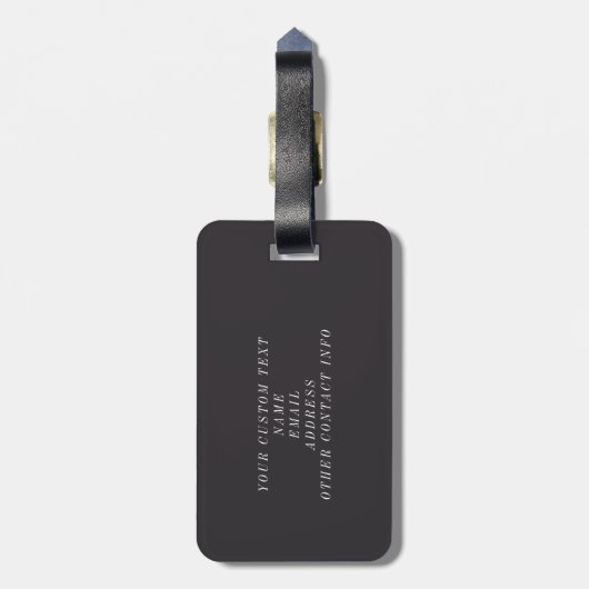 Stijlvol Abstract eigentijds elegant persoonlijk Bagagelabel (Achterkant verticaal)