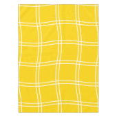 Stijlvol Abstract geel rasterpatroon Tafelkleed (Voorkant)