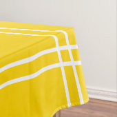 Stijlvol Abstract geel rasterpatroon Tafelkleed (Voorbeeld)