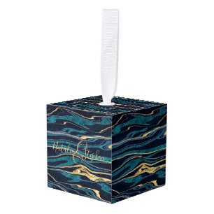 Stijlvol abstract gemarmerd bruiloft ornament