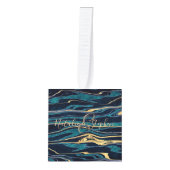 Stijlvol abstract gemarmerd bruiloft ornament (Voorkant)