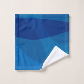 Stijlvol Abstract geometrisch blauw Bad Handdoek (Wasdoekje)