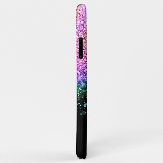 Stijlvol Abstract Glitter-persoonlijk monogram Case-Mate iPhone Case (Achterkant/rechts)