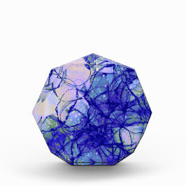 Stijlvol Abstract kunstblauw en Lila Fotoblokken