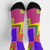 Stijlvol abstract kunstesthetisch kleurrijk sokken (Top)
