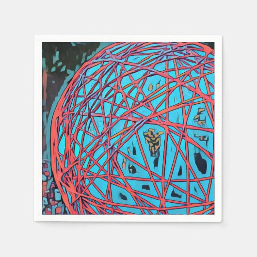 Stijlvol Abstract kunstschilderpapier Servet (Voorkant)