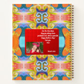 Stijlvol Abstract Moederdag Cadeau Monogram Met Na Notitieboek (Achterkant)