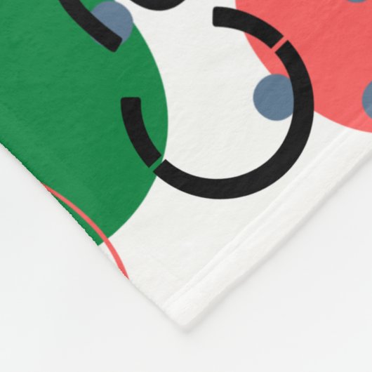 Stijlvol abstract patroon in Parijs kleurrijk Fleece Deken (Hoek)