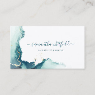 Stijlvol Abstract patroon met Script-marmer Visitekaartje