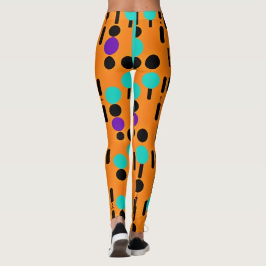 Stijlvol Abstract patroonontwerp Leggings (Achterkant)
