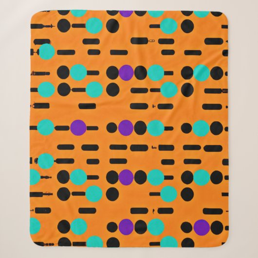 Stijlvol Abstract patroonontwerp Sherpa Deken (Voorkant)