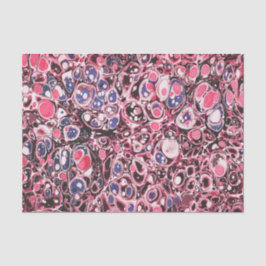Stijlvol Abstract Roze Blauw Marmeren Patroon Tissuepapier