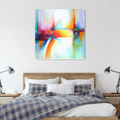 Stijlvol Abstract schilderij Acryl Modern Art Deco Canvas Afdruk (Insitu (Slaapkamer))