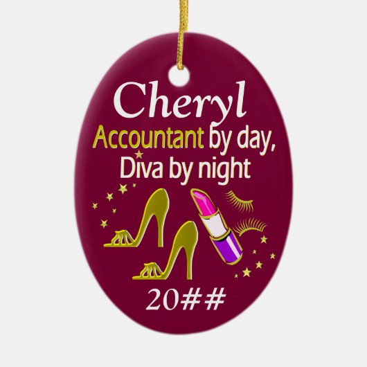 STIJLVOL ACCOUNTANT GEPERSONALISEERD ORNAMENT (Voorkant)