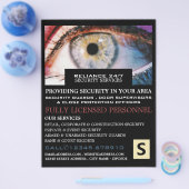 Stijlvol Afbeelding, beveiligingspersoneel Adverte Flyer (Enkel)