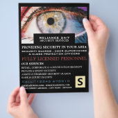 Stijlvol Afbeelding, beveiligingspersoneel Adverte Flyer (Hand)